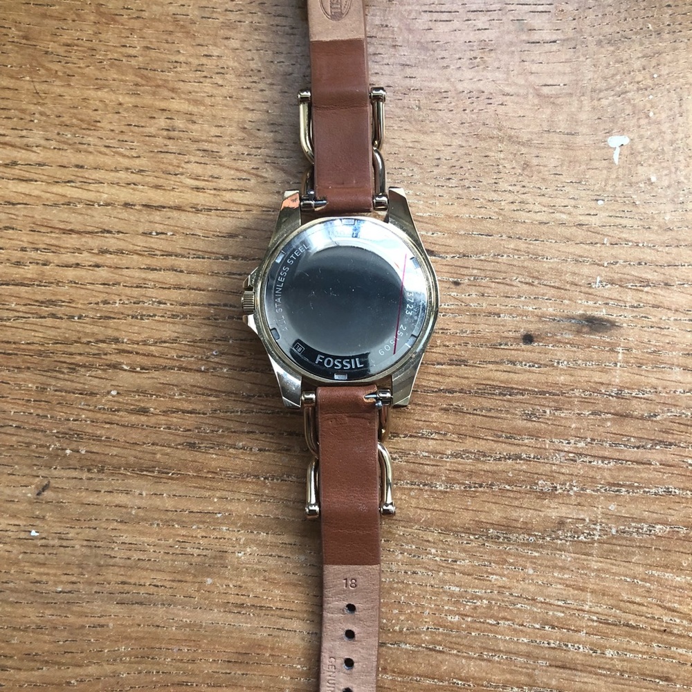 Woman’s fossil watch